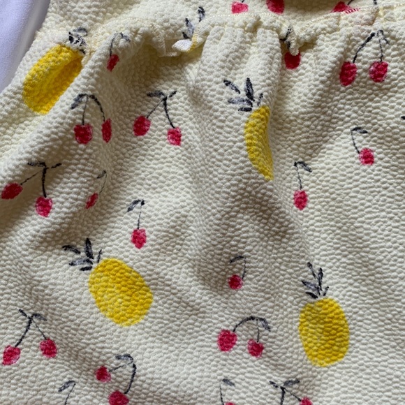 Zara Yellow Lemon and Cherry Dress Size: 6-9 months - Picture 4 of 4